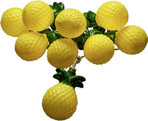 Konstsmide 3126-383 Motiv-Lichterkette Ananas Innen batteriebetrieben Anzahl Leuchtmittel 10 LED Bel
