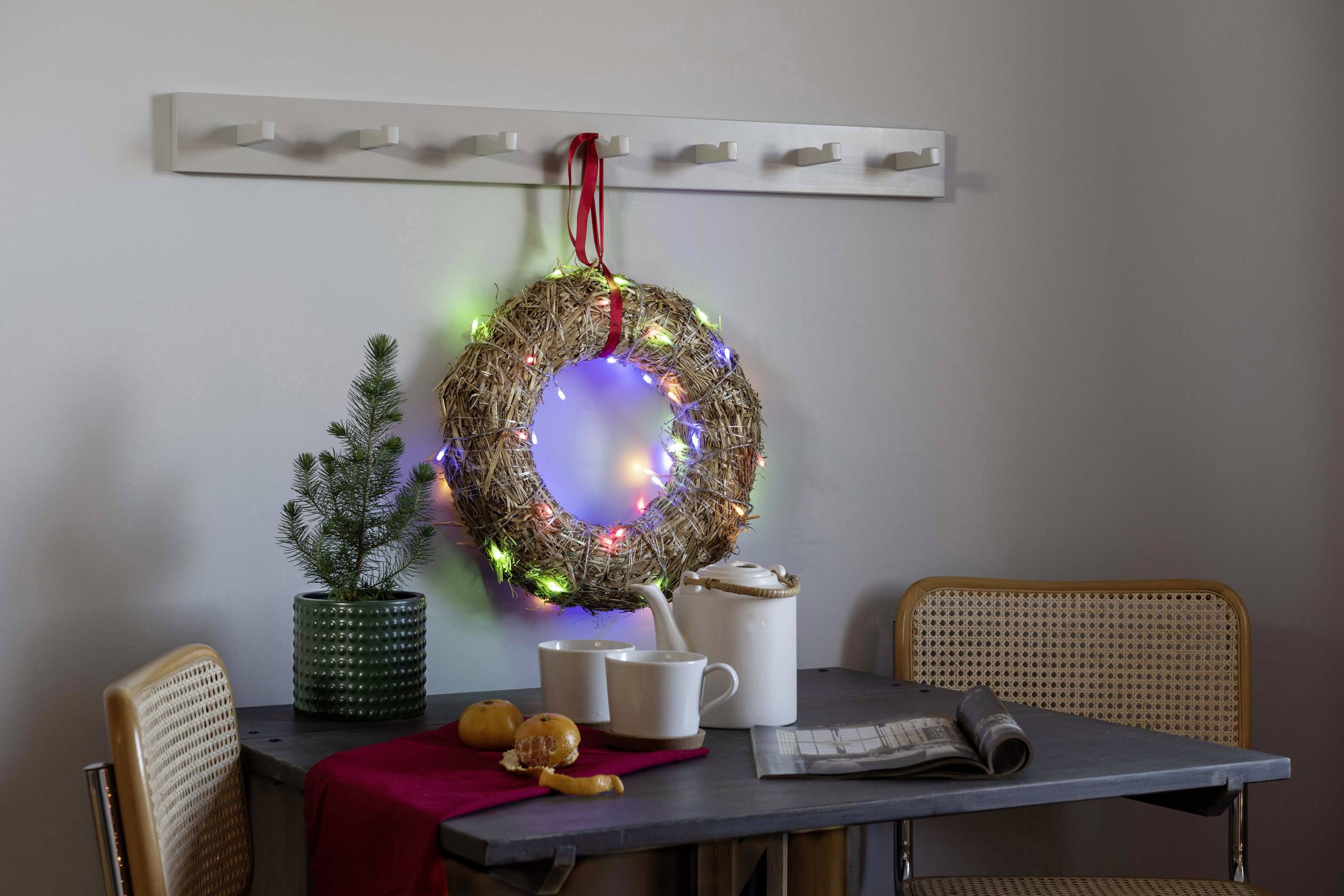 Konstsmide 6344-523 Micro-Lichterkette Innen netzbetrieben Anzahl Leuchtmittel 100 LED RGB Beleucht