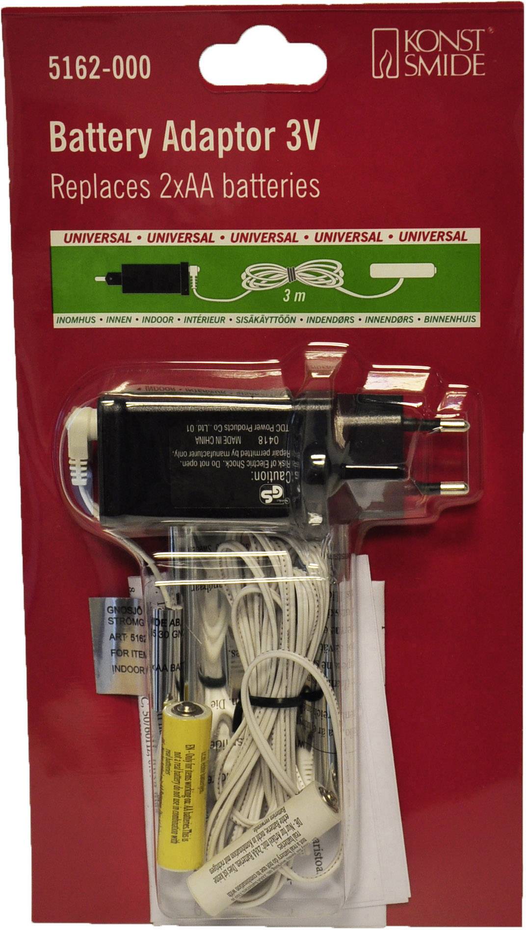 Konstsmide 5162-000 Netzadapter für Batterieartikel Innen netzbetrieben