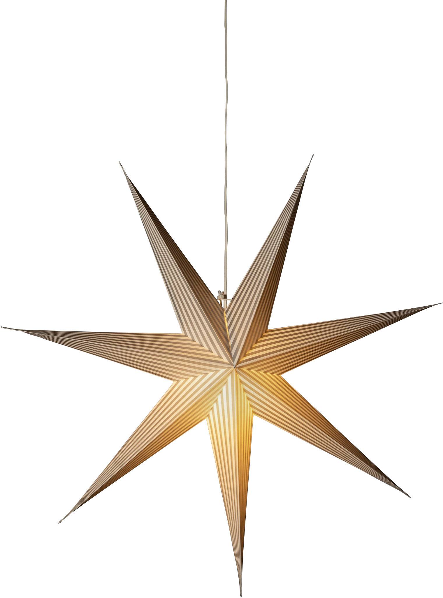 Konstsmide 5907-230 Weihnachtsstern LED Weiß, Silber mit Schalter