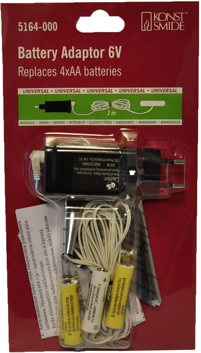 Konstsmide 5164-000 Netzadapter für Batterieartikel Innen netzbetrieben