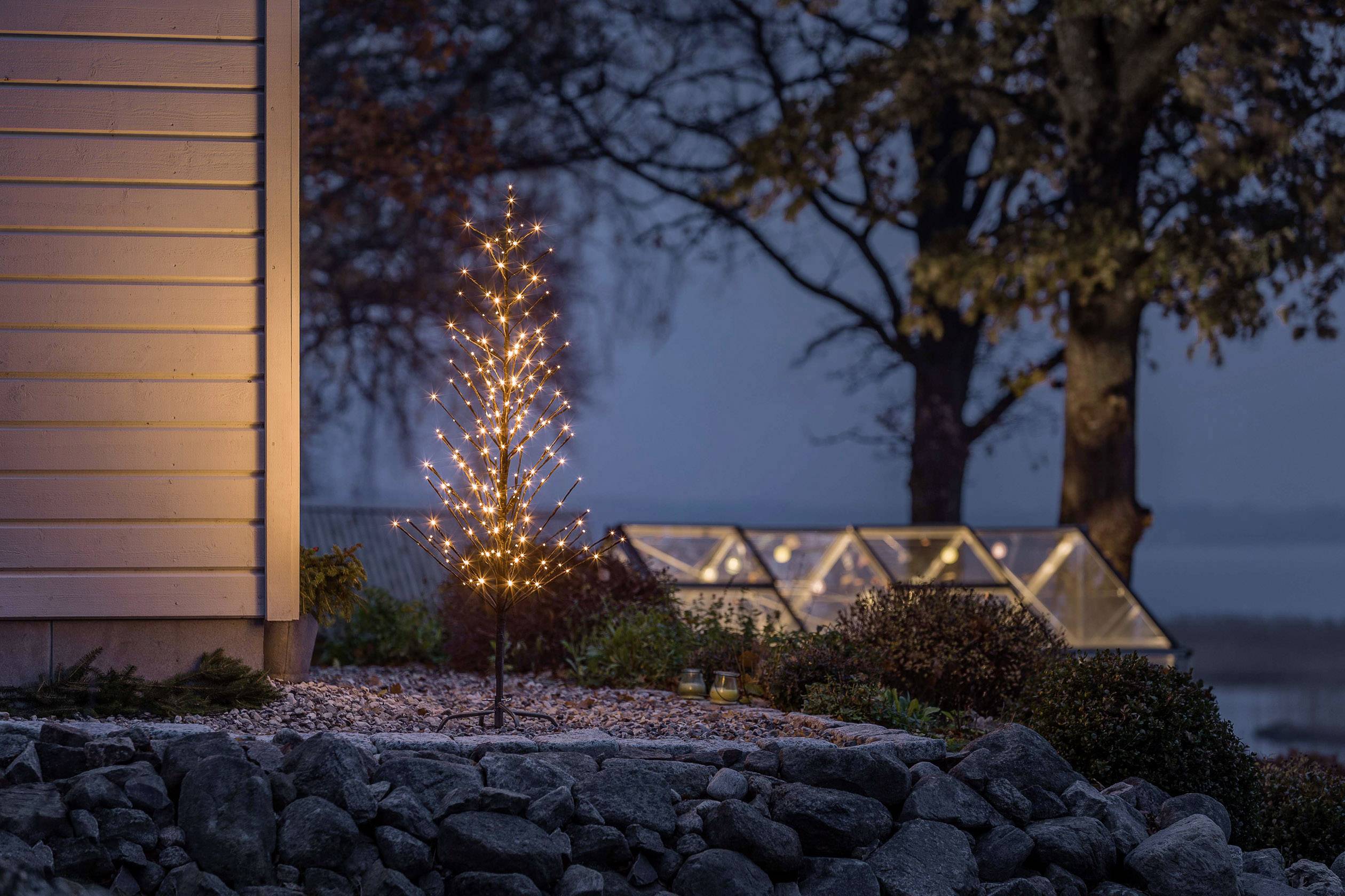 Konstsmide LED-Baum Baum 150 cm EEK: G (A - G) Bernstein Schwarz