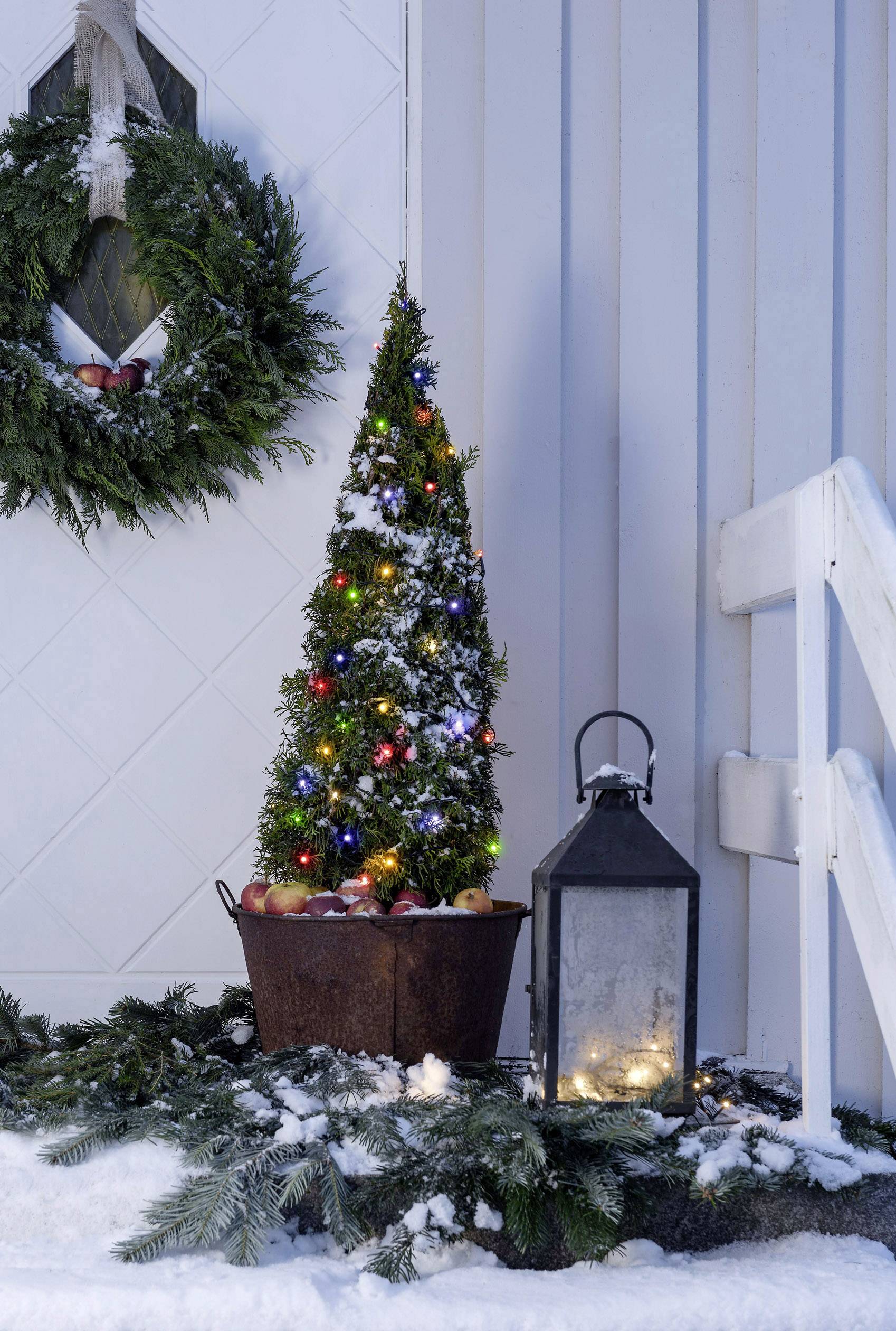 Konstsmide 3811-500 Micro-Lichterkette Außen netzbetrieben Anzahl Leuchtmittel 80 LED RGB Beleuchte