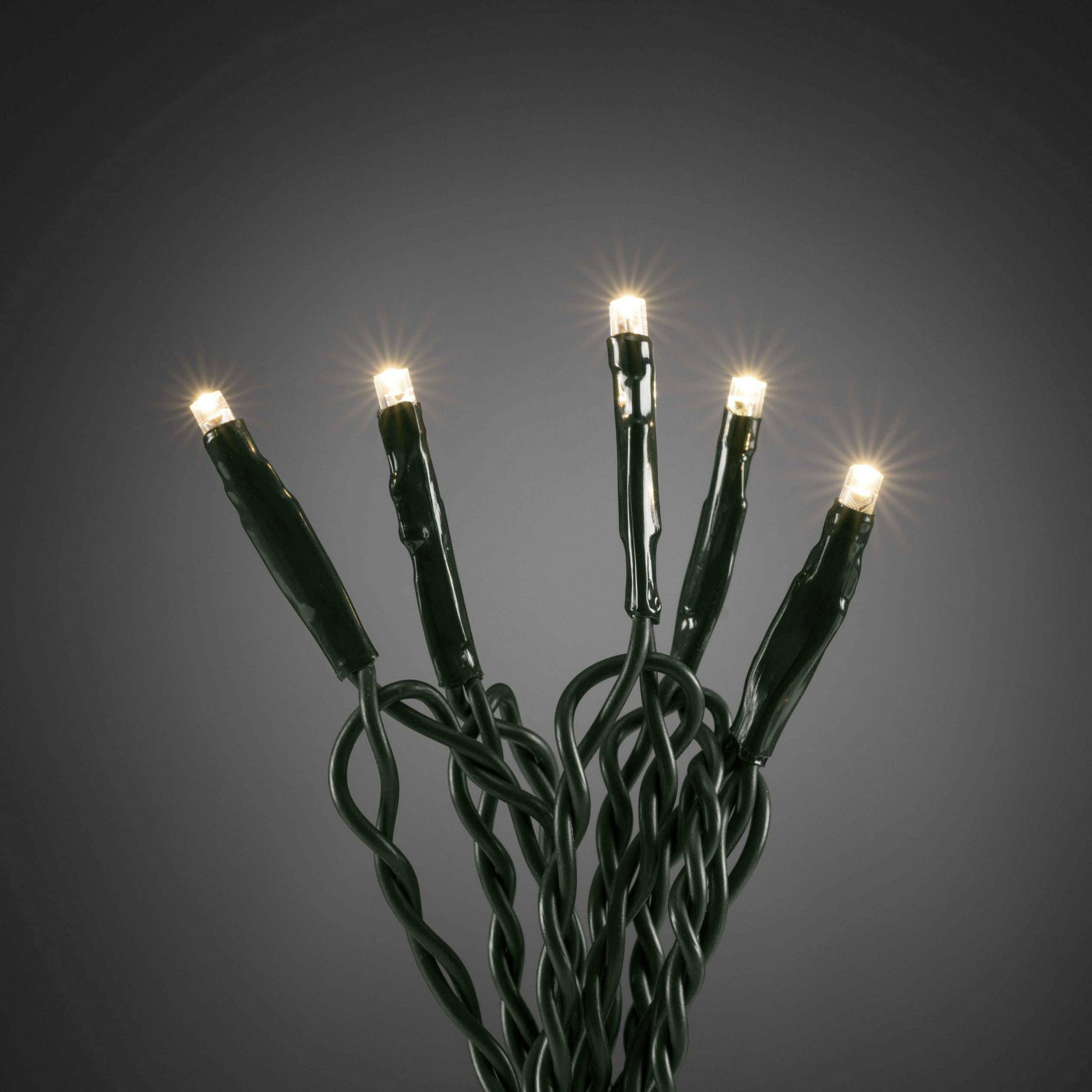 Konstsmide 6355-120 Micro-Lichterkette Innen EEK: G (A - G) netzbetrieben Anzahl Leuchtmittel 200 LED RGB Beleuchtete Länge: 13.93 m gefrostet