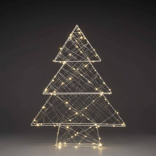 Konstsmide LED-Baum Weihnachtsbaum 60cm Silber