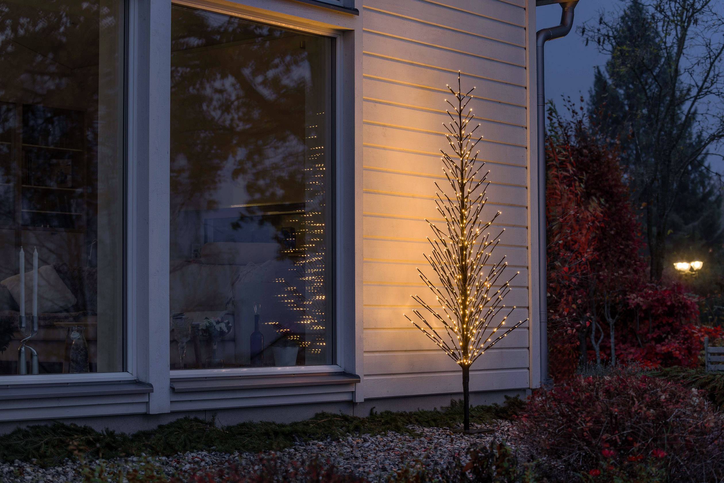 Konstsmide LED-Baum Baum 210 cm EEK: F (A - G) Bernstein Schwarz