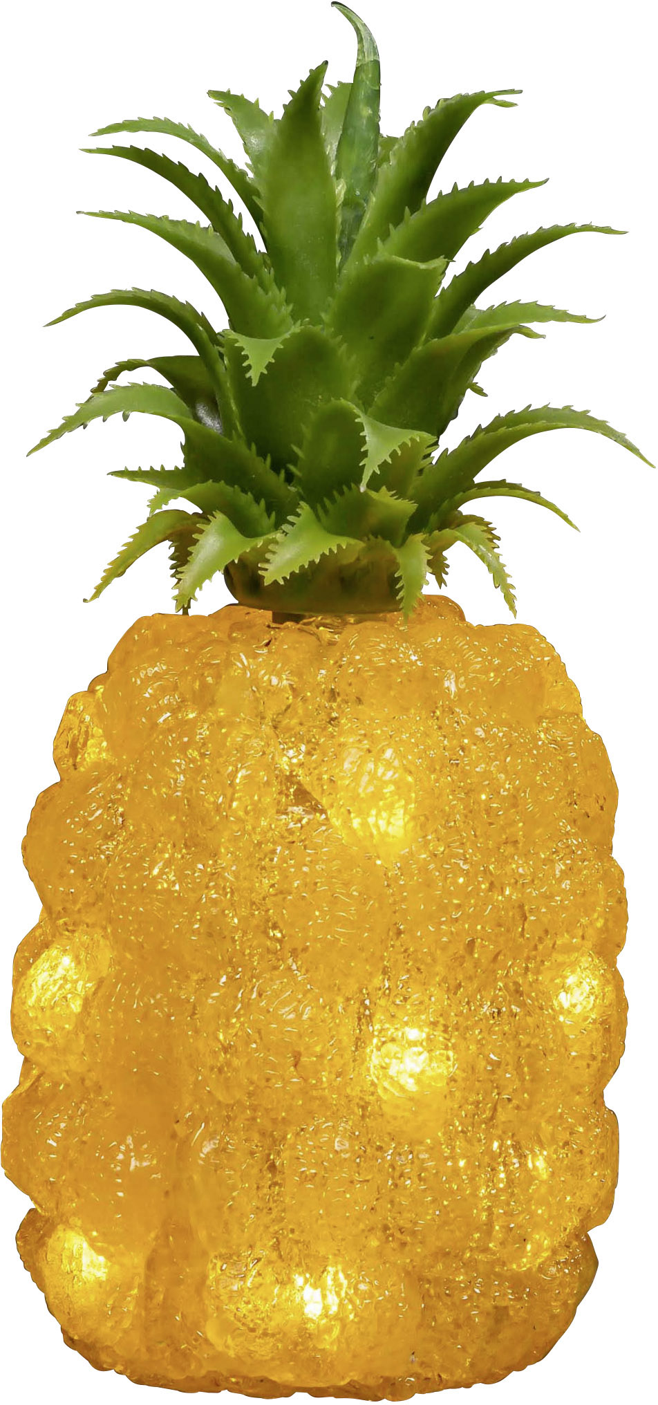Konstsmide 6277-103 Acryl-Figur Ananas Warmweiß LED Orange, Grün