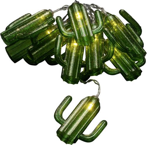 Konstsmide 3127-903 Motiv-Lichterkette Kakteen Innen batteriebetrieben Anzahl Leuchtmittel 10 LED Be