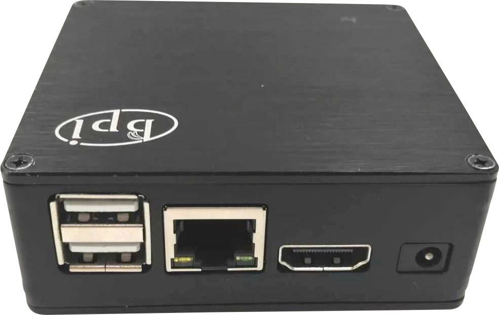 Banana PI BPi-M2+_Metal _housing SBC-Gehäuse Passend für: Banana Pi Schwarz