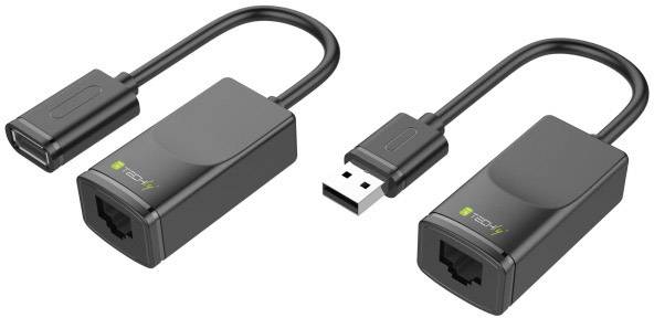 TECHly USB 2.0 Adapter [1x USB 1.1 Buchse A, USB 1.1 Stecker A - 2x RJ45-Buchse] IUSB-EXTENDTY2