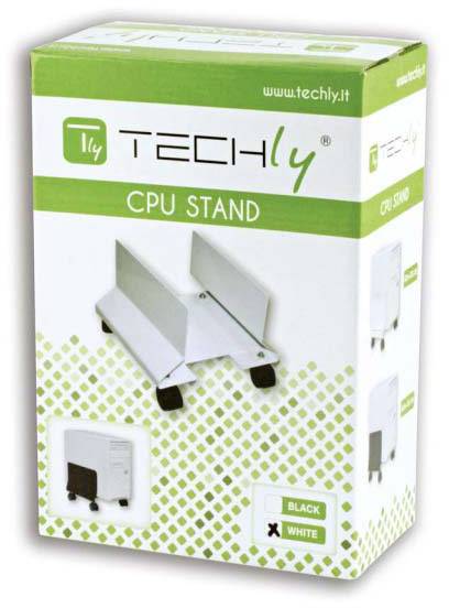 Techly - Systemschrankhalterung - Schwarz