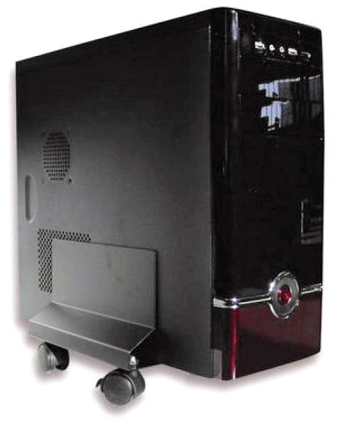 Techly - Systemschrankhalterung - Schwarz