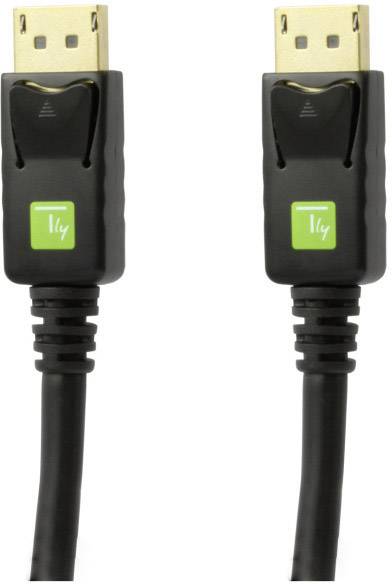 TECHly DisplayPort Anschlusskabel 0.50 m Schwarz ICOC-DSP-A-005 DisplayPort-Kabel