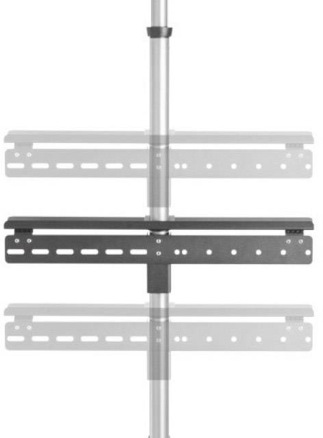 TECHly ICA-TR32 - Befestigungskit (Regal, Boden-zu-Decke-Befestigung, VESA-Halterung) - für Flachbildschirm - Aluminium