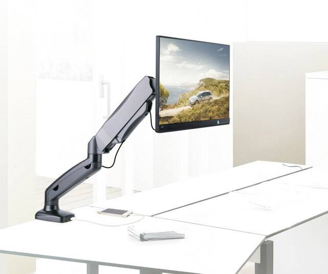 TECHly Monitor-Tischhalterung ICA-LCD-514 1 33,0 cm (13") - 68,6 cm (27") Höhenverstellbar, Neigbar, Schwenkbar