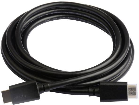 TECHly HDMI Anschlusskabel HDMI-A Stecker, HDMI-A Stecker 2.00 m Schwarz ICOC-HDMI21-8-020 HDMI-Kabel