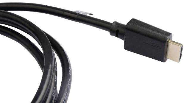 TECHly HDMI Anschlusskabel HDMI-A Stecker, HDMI-A Stecker 2.00 m Schwarz ICOC-HDMI21-8-020 HDMI-Kabel