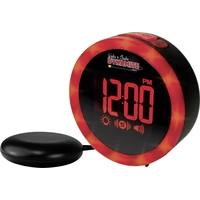 Geemarc JWNS-DYNAMITE_BLK_VD Quarz Wecker Schwarz Alarmzeiten 1 USB Anschluss, Extra lauter Weckton Geemarc JWNS-DYNAMITE_BLK_VD Quarz Wecker Schwarz Alarmzeiten 1 USB Anschluss, Extra lauter Weckton