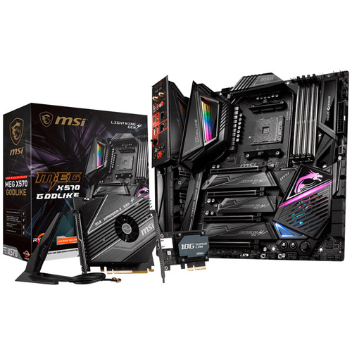 MSI Gaming MEG X570 Godlike Mainboard Sockel AMD AM4 Formfaktor E-ATX Mainboard-Chipsatz AMD® X570