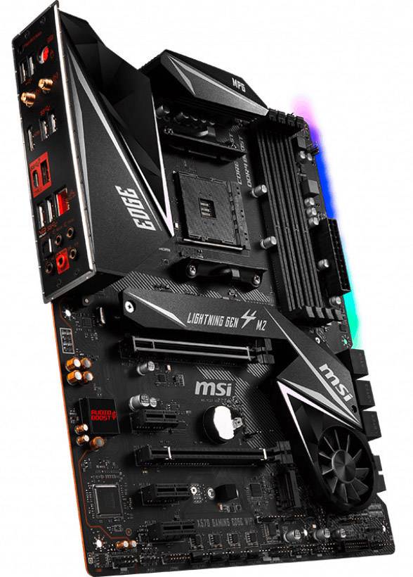 MSI Gaming MPG X570 Gaming Edge WiFi Mainboard Sockel (PC) AMD AM4 Formfaktor (Details) ATX Mainboard-Chipsatz AMD® X570