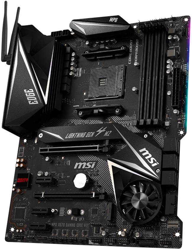 MSI Gaming MPG X570 Gaming Edge WiFi Mainboard Sockel (PC) AMD AM4 Formfaktor (Details) ATX Mainboard-Chipsatz AMD® X570