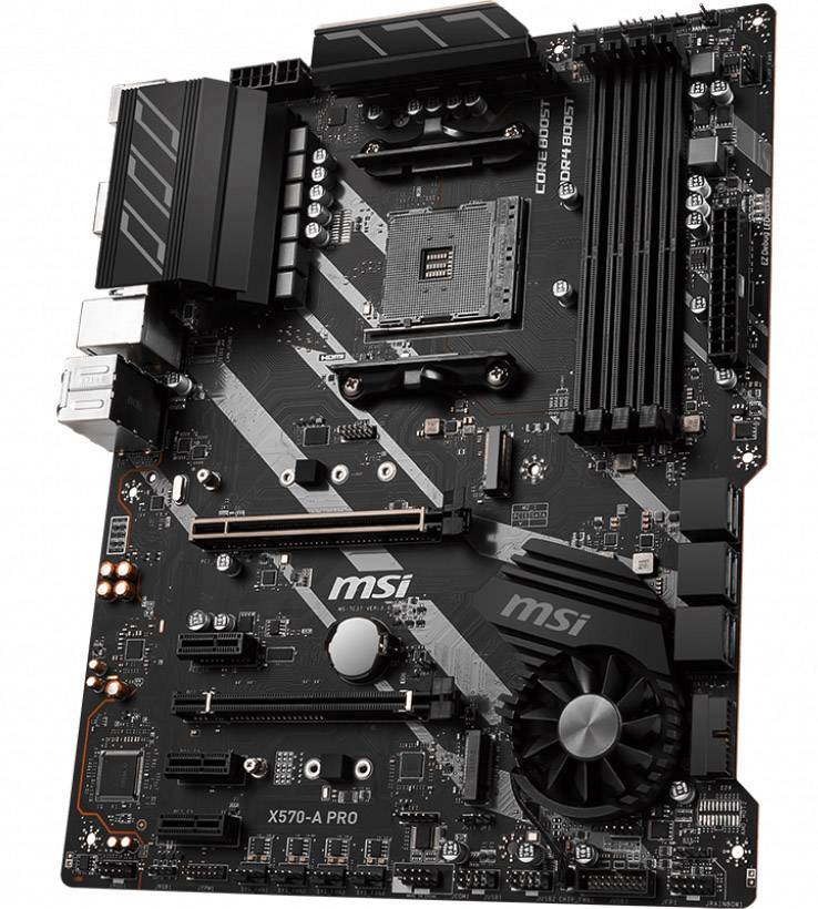 MSI Gaming X570-A Pro Mainboard Sockel (PC) AMD® AM4 Formfaktor (Details) ATX Mainboard-Chipsatz AMD® X570