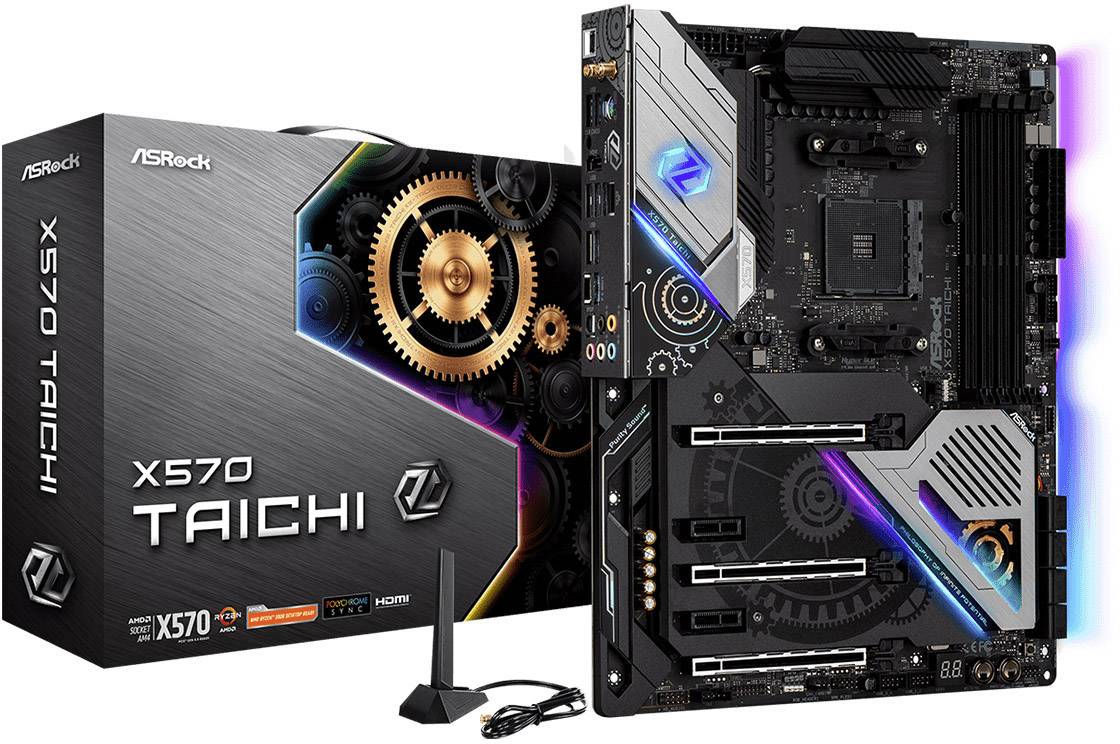 ASRock X570 Taichi Mainboard Sockel (PC) AMD AM4 Formfaktor (Details) ATX Mainboard-Chipsatz AMD® X