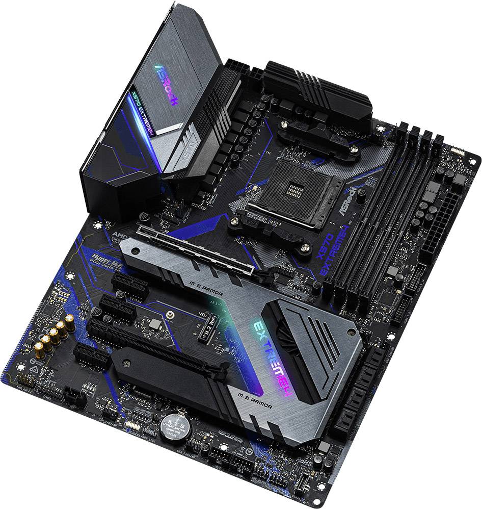 ASRock X570 Extreme 4 Mainboard Sockel AMD AM4 Formfaktor ATX Mainboard-Chipsatz AMD® X570