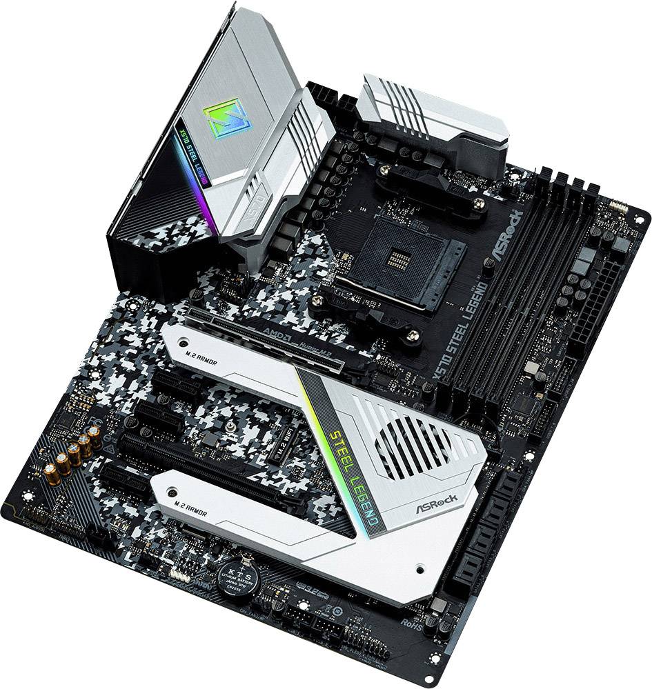 ASRock X570 Steel Legend Mainboard Sockel (PC) AMD® AM4 Formfaktor (Details) ATX Mainboard-Chipsatz AMD® X570