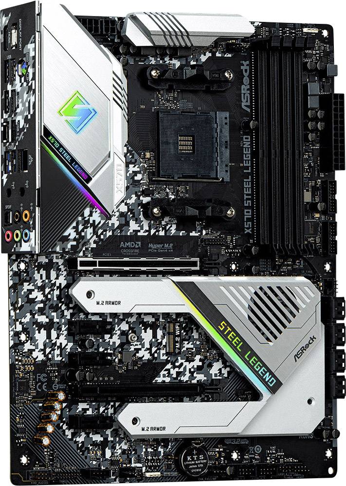 ASRock X570 Steel Legend Mainboard Sockel (PC) AMD® AM4 Formfaktor (Details) ATX Mainboard-Chipsatz AMD® X570
