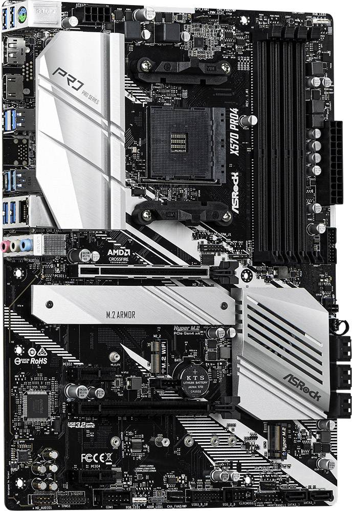 ASRock X570 Pro 4 Mainboard Sockel (PC) AMD AM4 Formfaktor (Details) ATX Mainboard-Chipsatz AMD® X5