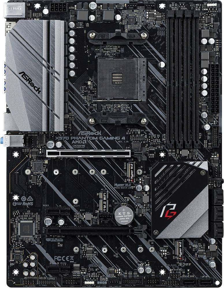 ASRock X570 Phantom Gaming 4 Mainboard Sockel (PC) AMD® AM4 Formfaktor (Details) ATX Mainboard-Chipsatz AMD® X570