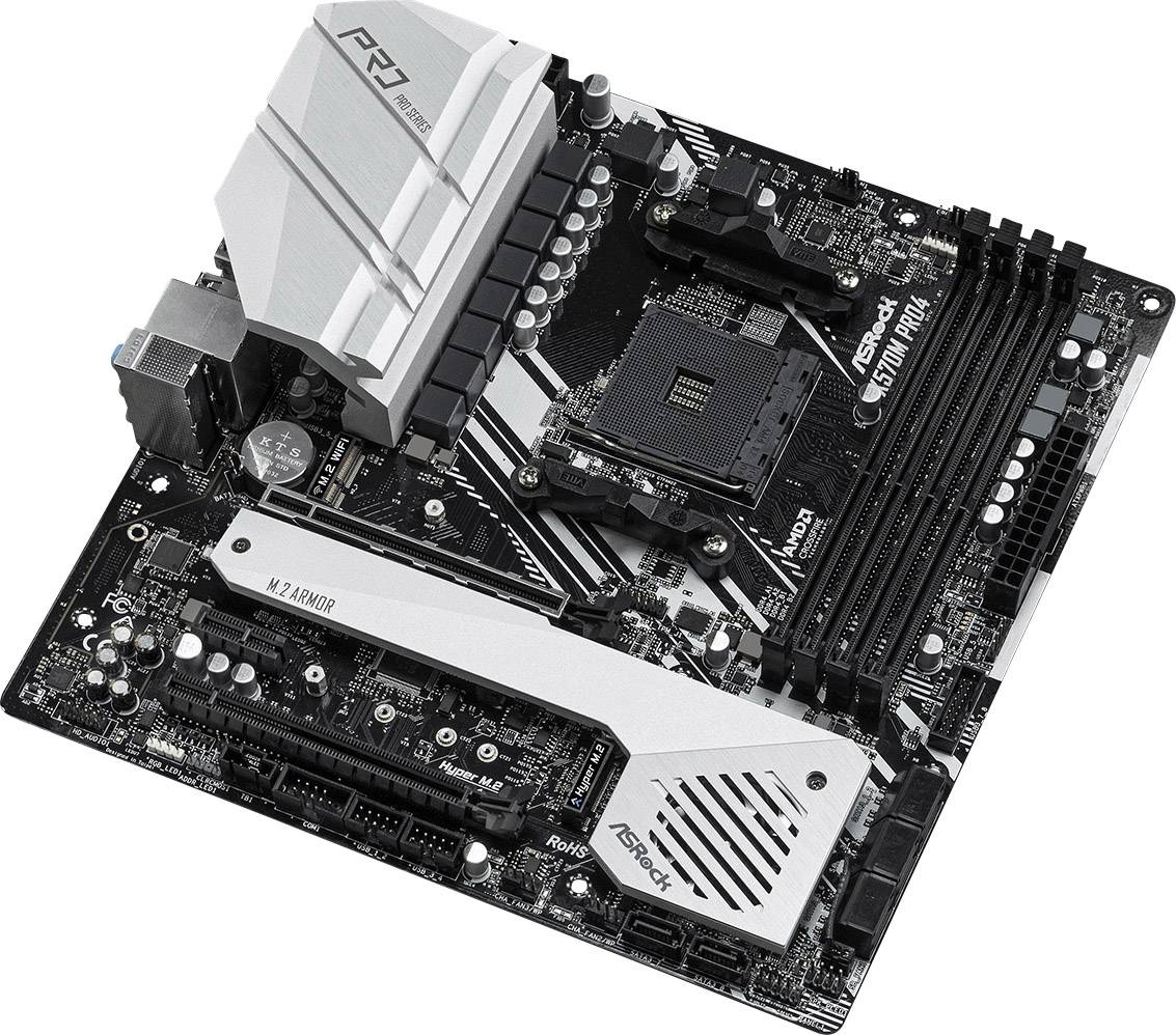ASRock X570M Pro4 Mainboard Sockel (PC) AMD® AM4 Formfaktor (Details) Micro-ATX Mainboard-Chipsatz AMD® X570
