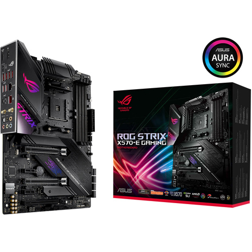 Asus ROG Strix X570-E Gaming Mainboard Sockel (PC) AMD AM4 Formfaktor (Details) ATX Mainboard-Chips
