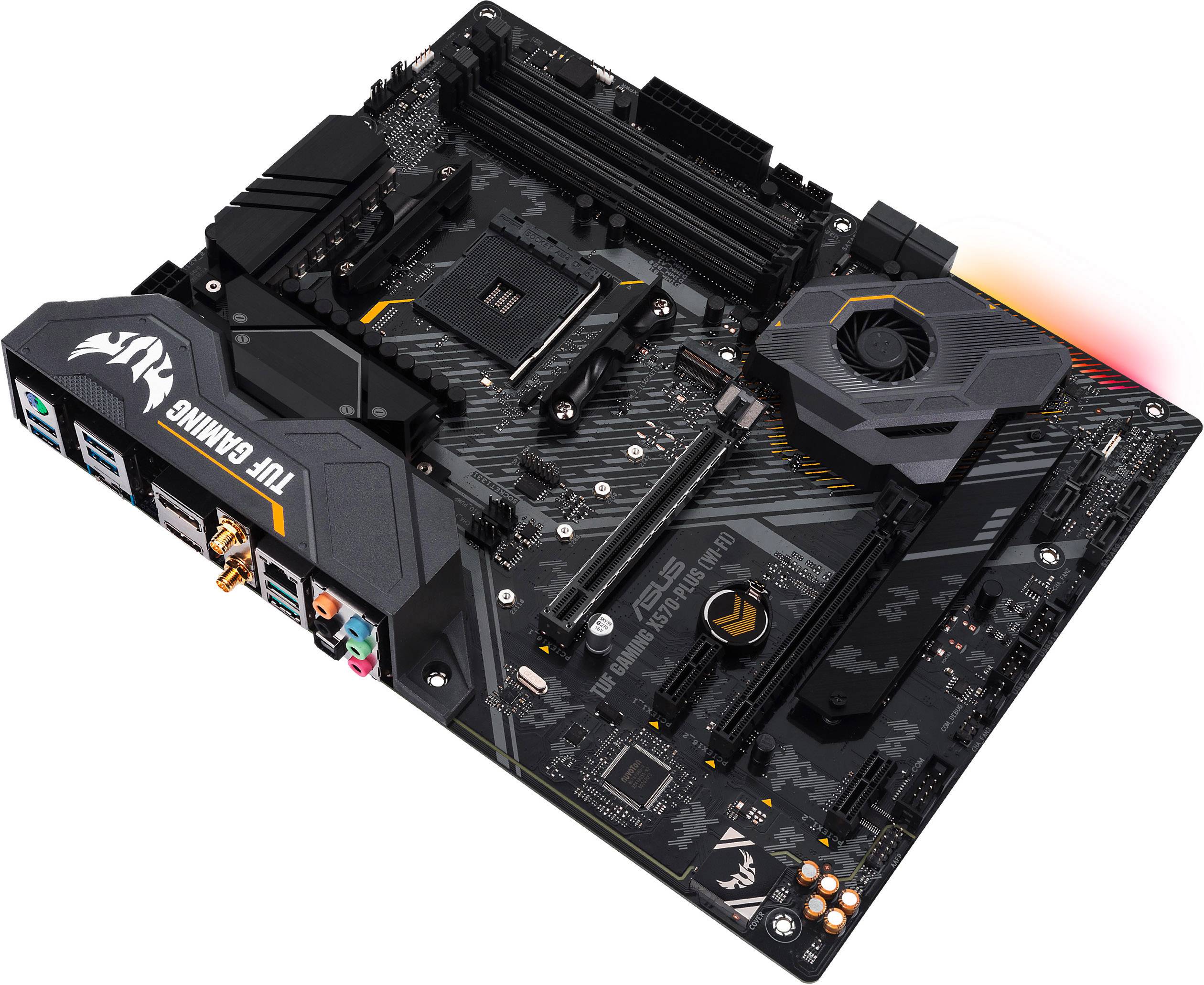Asus TUF Gaming X570-Plus (WI-FI) Mainboard Sockel (PC) AMD AM4 Formfaktor (Details) ATX Mainboard-