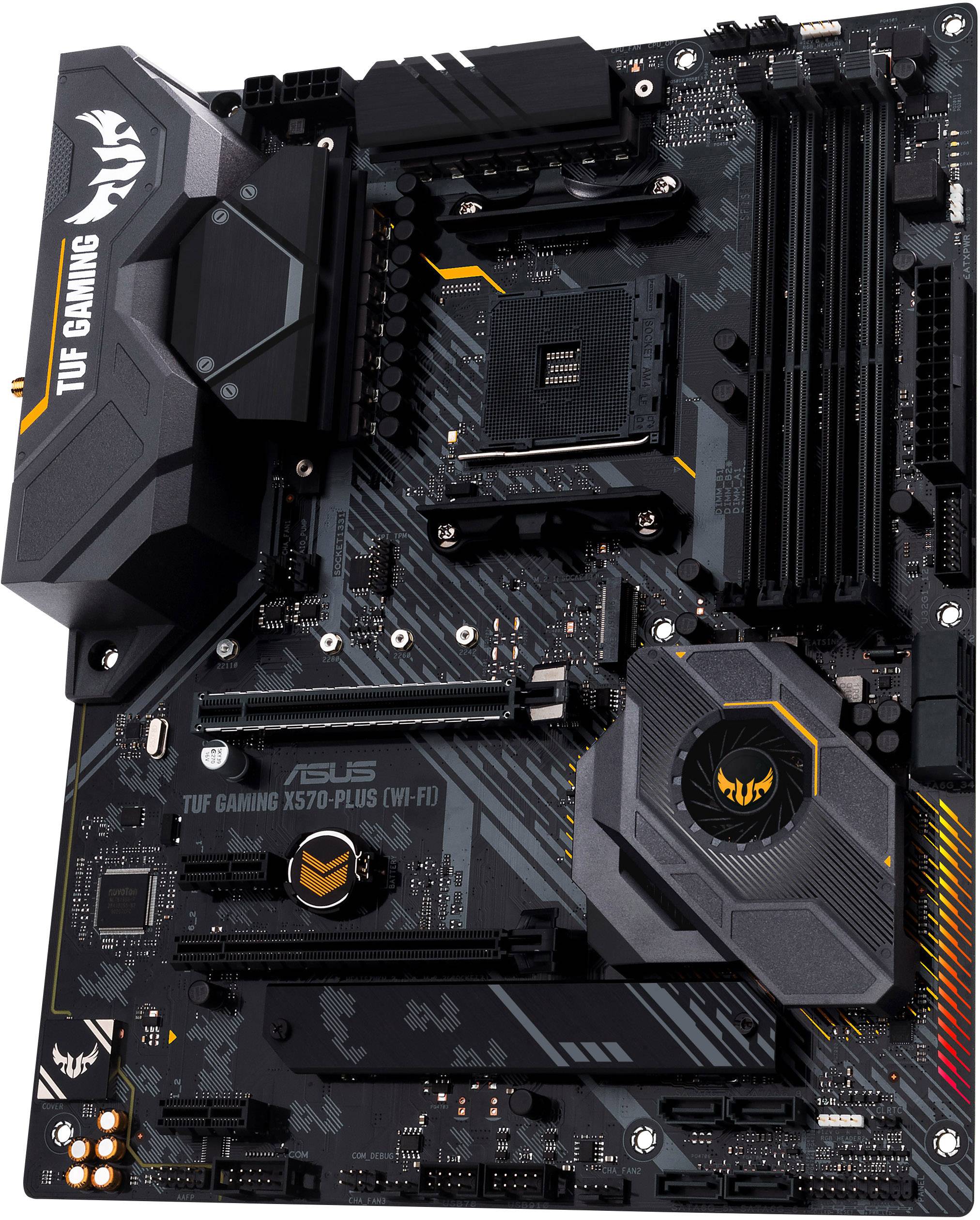 Asus TUF Gaming X570-Plus (WI-FI) Mainboard Sockel (PC) AMD AM4 Formfaktor (Details) ATX Mainboard-
