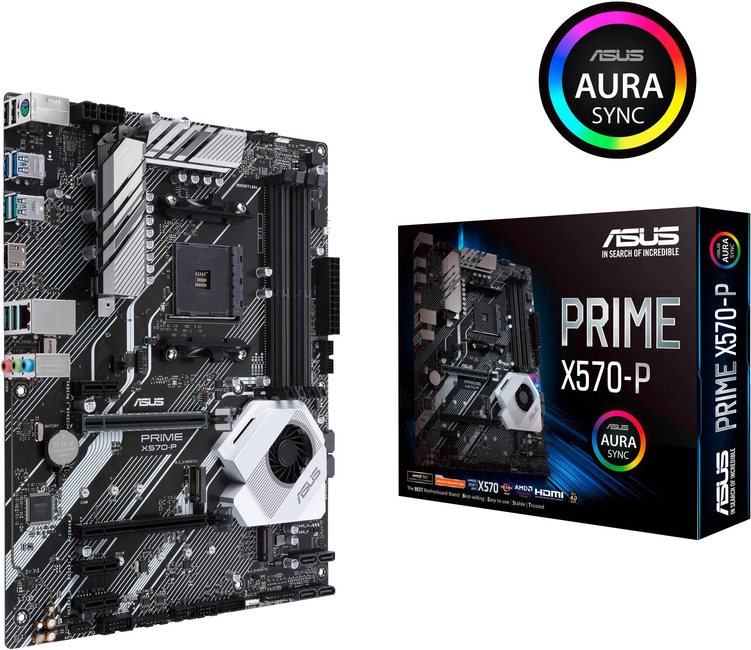 Asus Prime X570-P Mainboard Sockel (PC) AMD® AM4 Formfaktor (Details) ATX Mainboard-Chipsatz AMD® X570