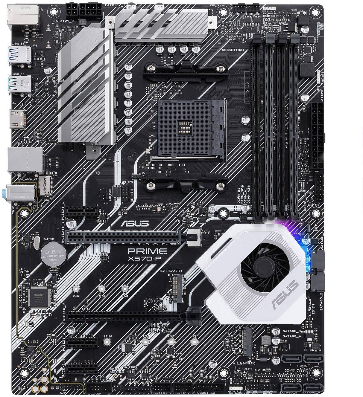Asus Prime X570-P Mainboard Sockel (PC) AMD® AM4 Formfaktor (Details) ATX Mainboard-Chipsatz AMD® X570