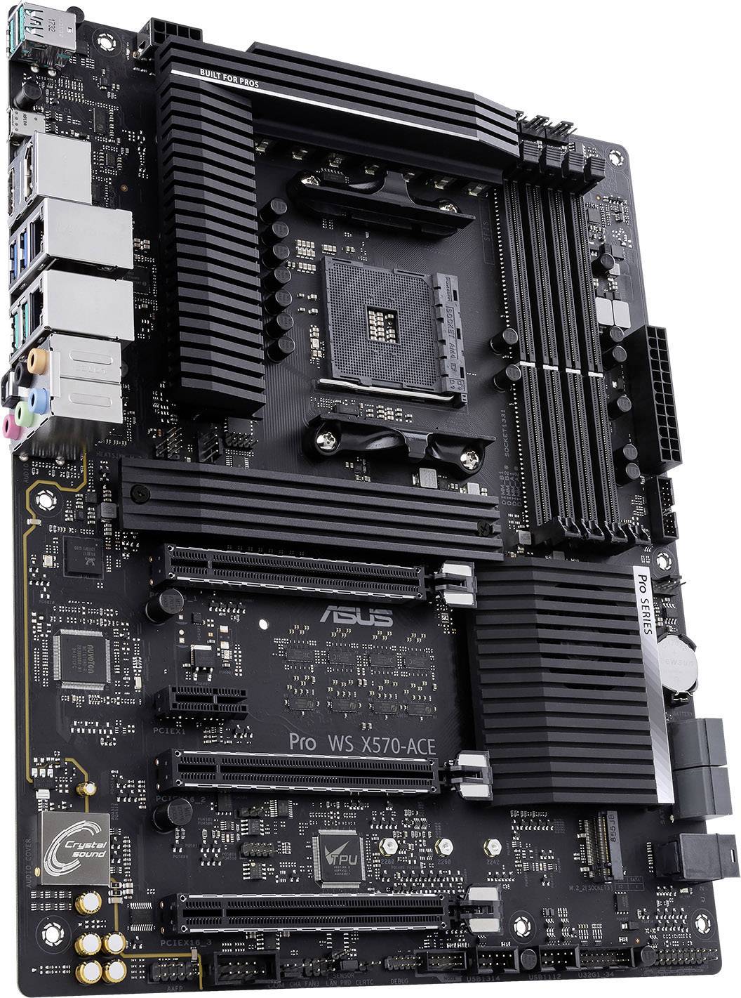 ASUS Pro WS X570-ACE - Motherboard - ATX - Socket AM4 - AMD X570 Chipsatz - USB-C Gen2, USB 3.2 Gen 1, USB 3.2 Gen 2 - 2 x Gigabit LAN