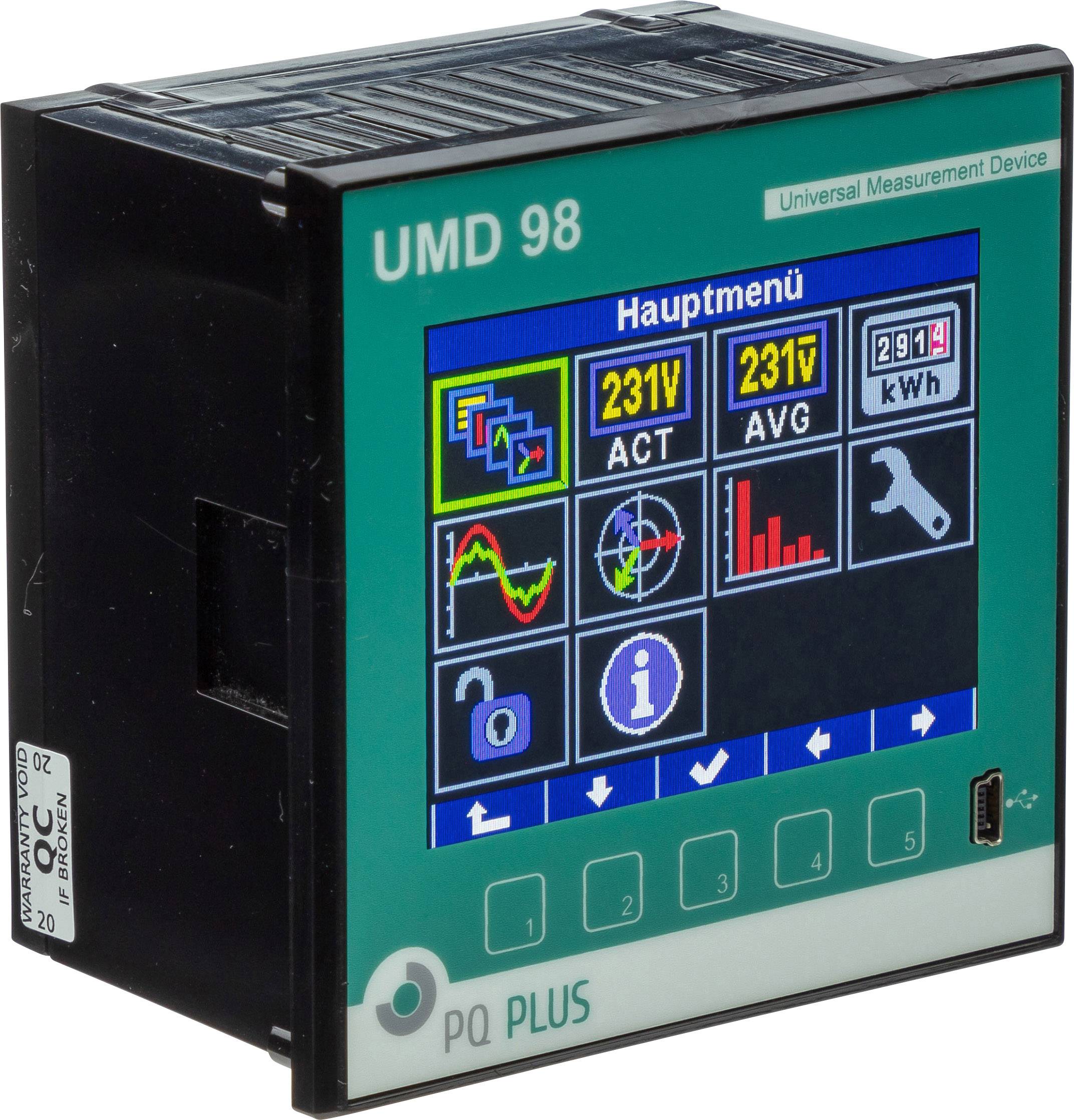 PQ Plus UMD 98RCM-T Digitales Einbaumessgerät