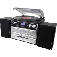 Denver MRD-165 Stereoanlage AUX, CD, DAB+, Kassette, Plattenspieler, UKW, SD, USB, Aufnahmefunktion 2 x 2 W Silber Denver MRD-165 Stereoanlage AUX, CD, DAB+, Kassette, Plattenspieler, UKW, SD, USB, Aufnahmefunktion 2 x 2 W Silber
