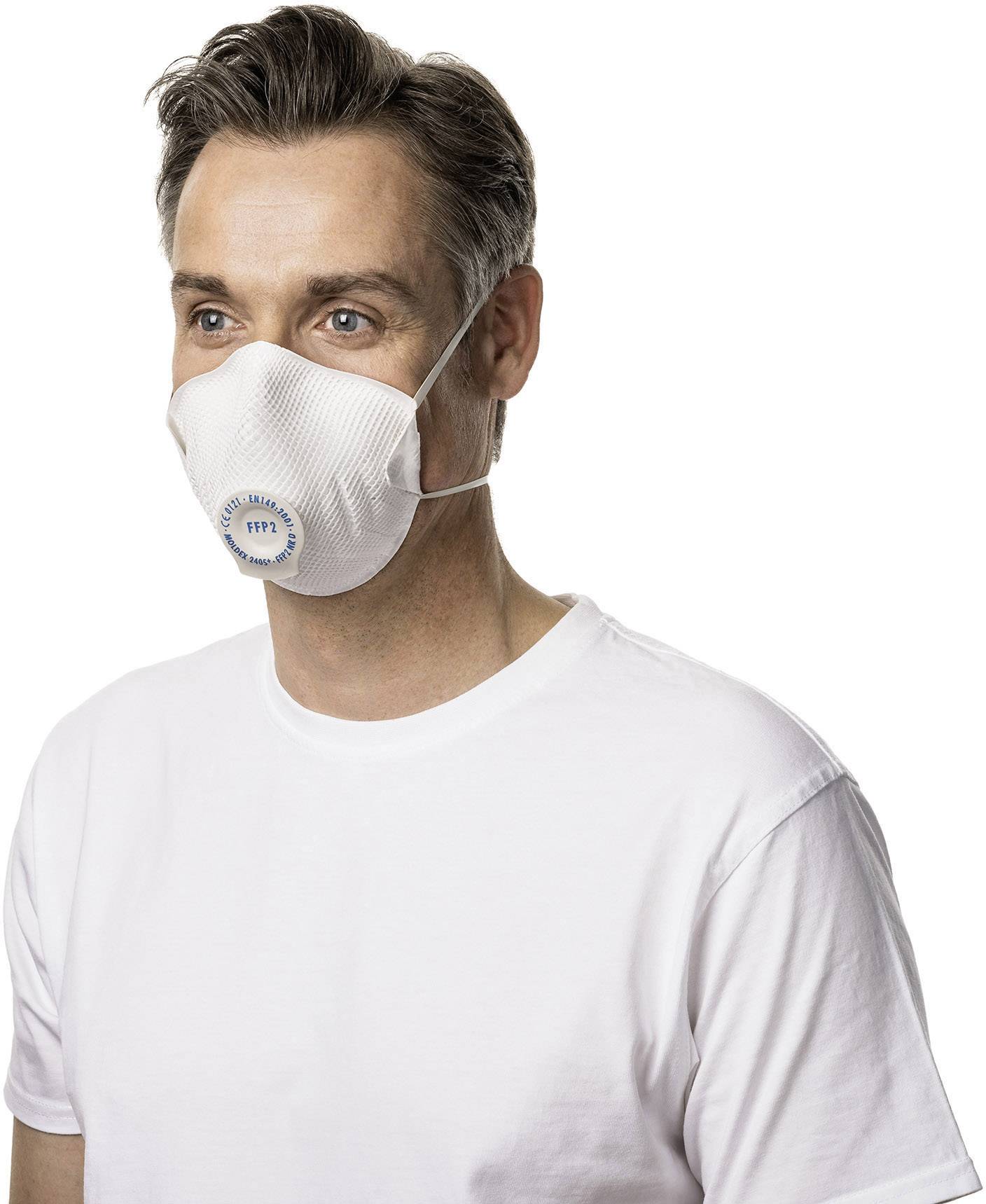 Moldex Klassiker 240515 Feinstaubmaske mit Ventil FFP2 D 20 St. EN 149:2001, EN 149:2009 DIN 149:2001, DIN 149:2009