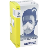 Moldex Smart Pocket 247501 Feinstaubmaske mit Ventil FFP2 D 10 St. EN 149:2001, EN 149:2009 DIN 149:2001, DIN 149:2009 Moldex Smart Pocket 247501 Feinstaubmaske mit Ventil FFP2 D 10 St. EN 149:2001, EN 149:2009 DIN 149:2001, DIN 149:2009