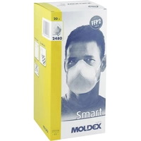 Moldex Smart 248001 Feinstaubmaske ohne Ventil FFP2 D 20 St. EN 149:2001, EN 149:2009 DIN 149:2001, DIN 149:2009 Moldex Smart 248001 Feinstaubmaske ohne Ventil FFP2 D 20 St. EN 149:2001, EN 149:2009 DIN 149:2001, DIN 149:2009