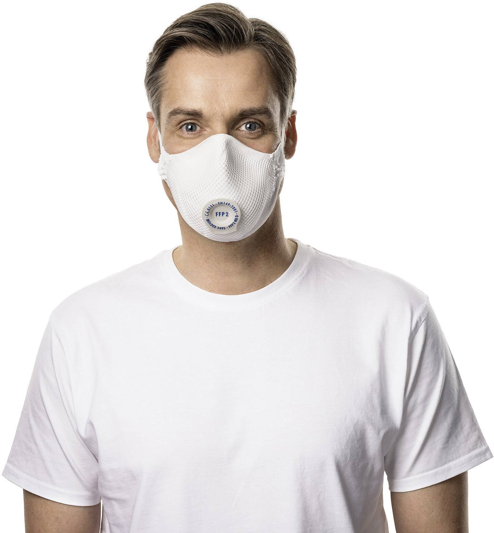 Moldex Smart Solo 249501 Feinstaubmaske mit Ventil FFP2 D 20 St. EN 149:2001, EN 149:2009 DIN 149:2001, DIN 149:2009