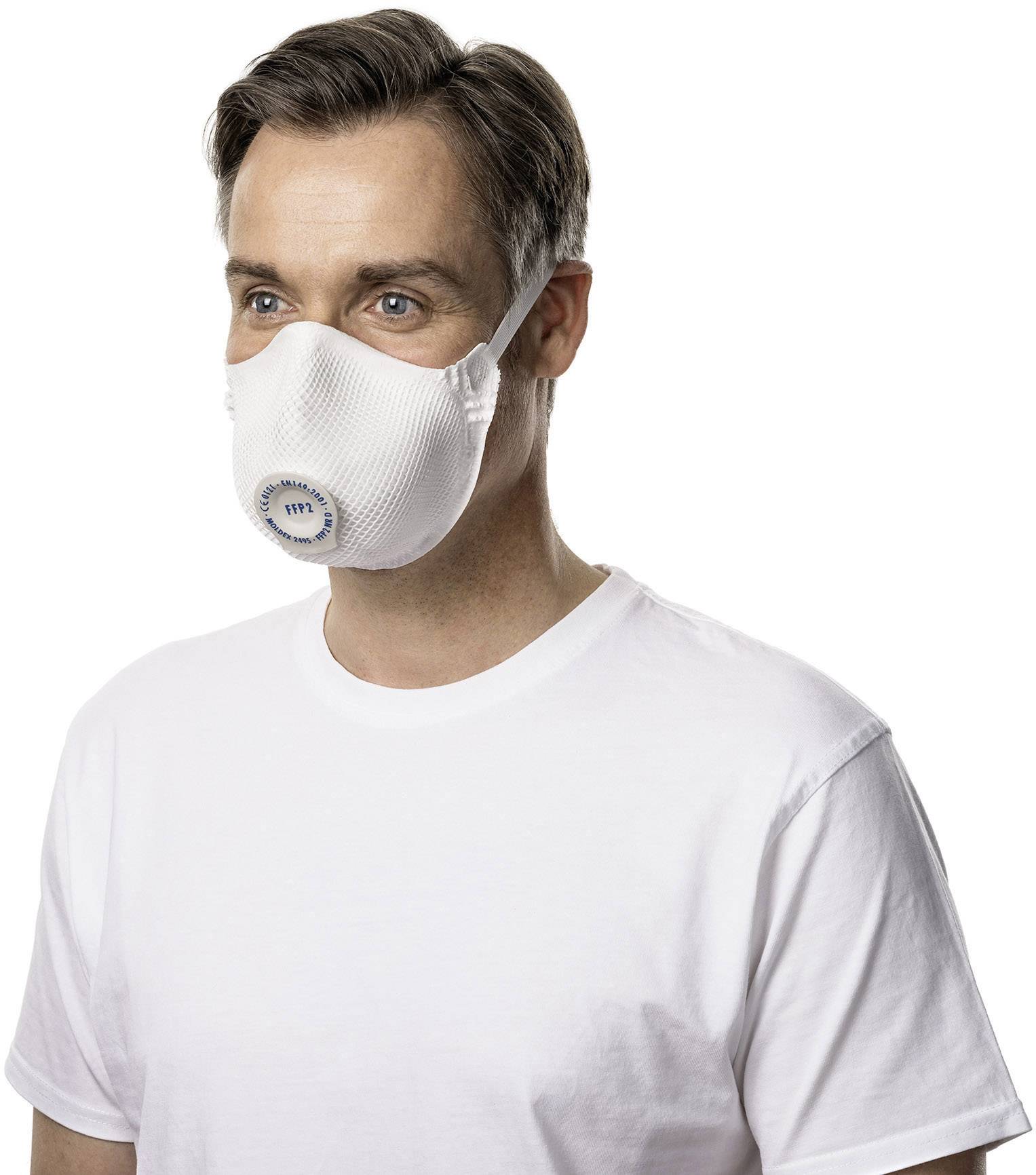Moldex Smart Solo 249501 Feinstaubmaske mit Ventil FFP2 D 20 St. EN 149:2001, EN 149:2009 DIN 149:2001, DIN 149:2009
