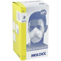Moldex Smart Pocket 257501 Feinstaubmaske mit Ventil FFP3 D 10 St. EN 149:2001, EN 149:2009 DIN 149 Moldex Smart Pocket 257501 Feinstaubmaske mit Ventil FFP3 D 10 St. EN 149:2001, EN 149:2009 DIN 149