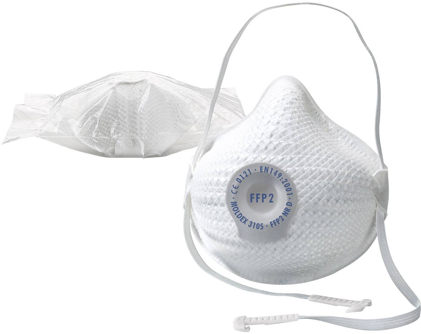 Moldex Air 310501 Feinstaubmaske mit Ventil FFP2 D 10 St. EN 149:2001, EN 149:2009 DIN 149:2001, DI