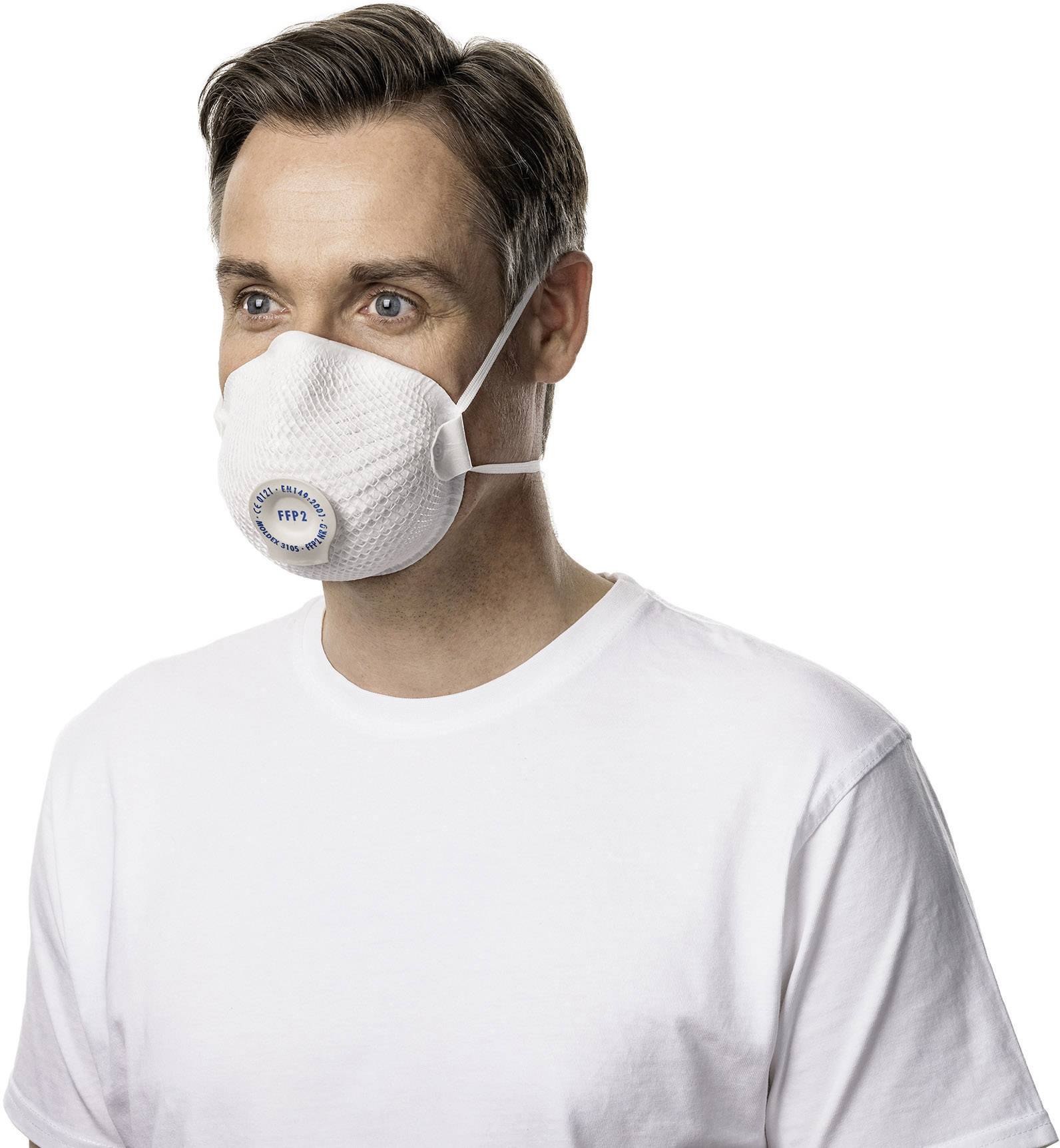 Moldex Air 310501 Feinstaubmaske mit Ventil FFP2 D 10 St. EN 149:2001, EN 149:2009 DIN 149:2001, DI