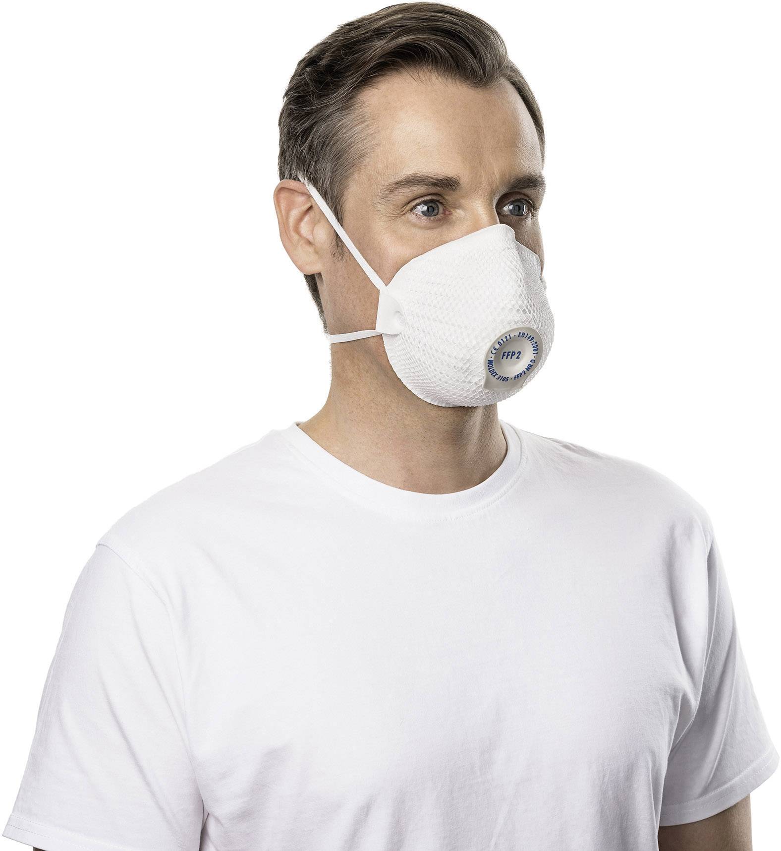 Moldex Air 310501 Feinstaubmaske mit Ventil FFP2 D 10 St. EN 149:2001, EN 149:2009 DIN 149:2001, DIN 149:2009